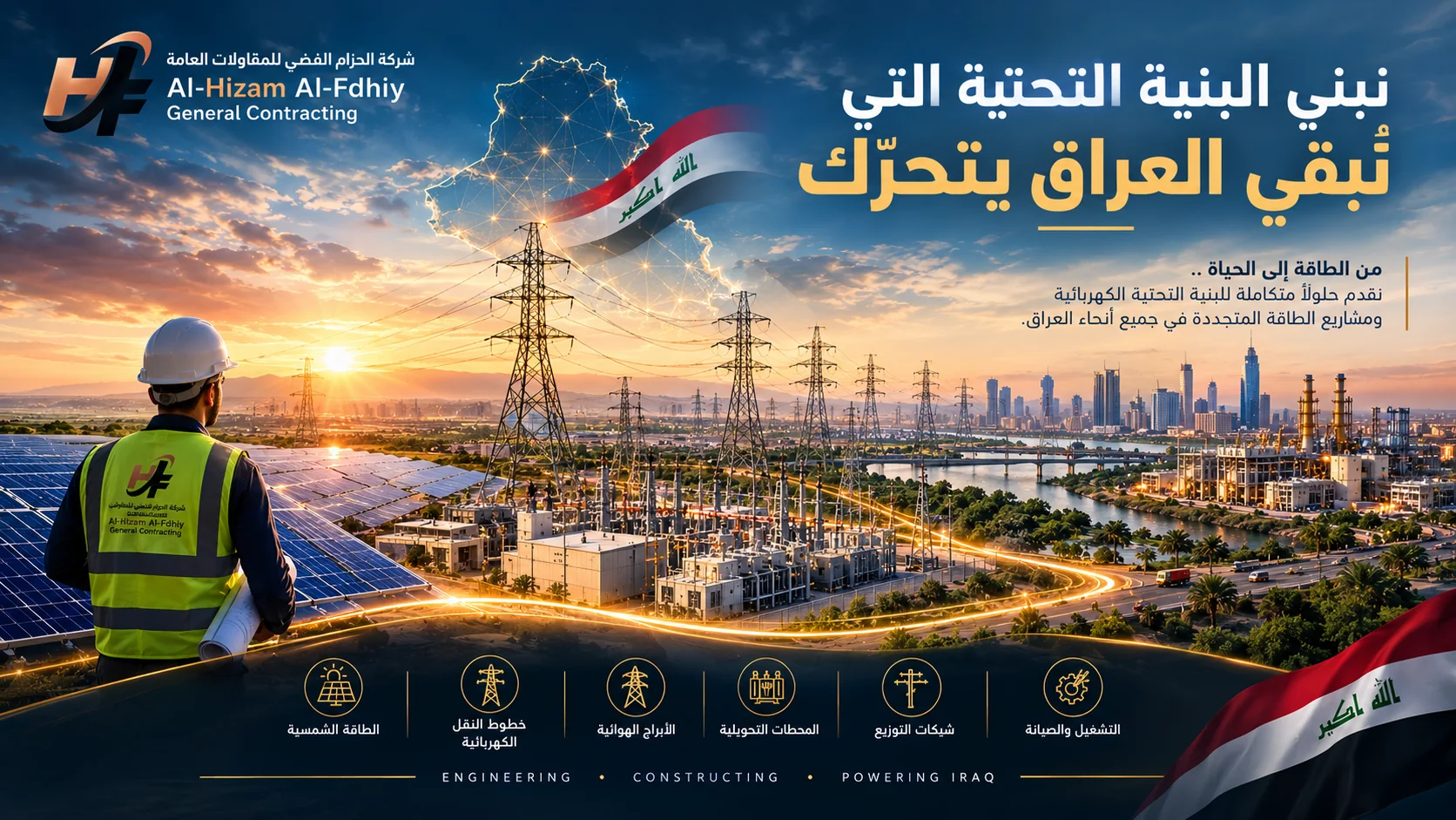 Building the infrastructure that keeps Iraq moving — Al-Hizam Al-Fdhiy General Contracting